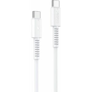 Kabel USB Yesido yesido Kabel CA154 PD 60W Type-C/Type-C 1m PVC 3A, WHITE / BIAŁY
