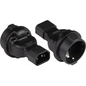 Προσαρμογέας USB Alcasa Alcasa PA-1402S Προσαρμογέας ρεύματος C14 Τύπος F Μαύρο 13466491 4014619460809