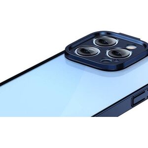 Baseus Zestaw ochronny Baseus Glitter przeźroczyste etui i szkło hartowane do iPhone 14 Pro Max (niebieski)