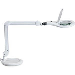 Lampka biurkowa Maul MAUL LED Lupenleuchte Makro mit Standfuß weiß