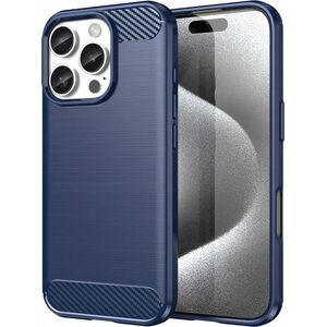 Θήκη Hurtel Silicone Carbon για iPhone 16 Pro - μπλε 14295395 5907770000000
