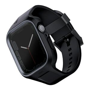 Belt + case UNIQ Monos 2in1 Apple Watch 4/5/6/7/8/9/SE 44/45mm black/midnight black