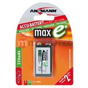 Ansmann Akumulator MaxE 9V Block 250mAh 1 szt.