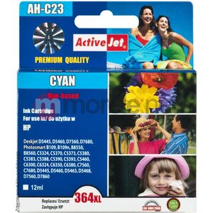 Tusz Activejet Cyan do drukarki HP 364XL CB323EE AH-364CCX