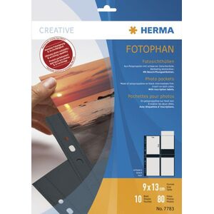 Herma Foto koszulki 9x13cm czarne pionowe (7783) 10 szt.