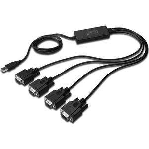 Kabel USB Digitus USB-A - RS-232 1.5 m Czarny (DA70159)