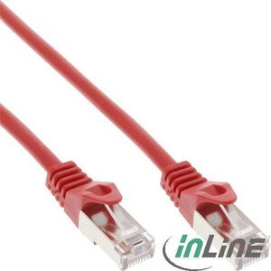 InLine Patchcord, Cat.5e, SF/UTP, 0.5m, czerwony (72550R)