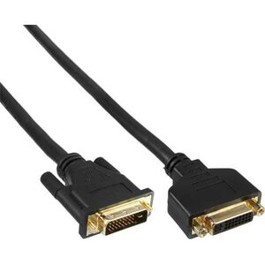 Kabel InLine DVI-D - DVI-D 3m czarny (17763P)