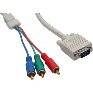 Kabel InLine D-Sub (VGA) - RCA (Cinch) x3 2m biały (17202)