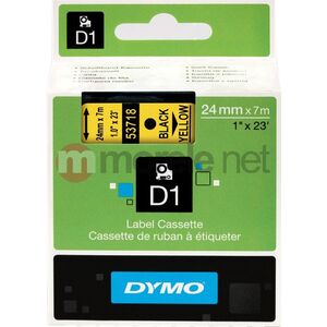 Dymo ETYKIETA D1 24mmx7m CZARNY/ŻÓŁTY S0720980