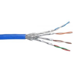 InLine Kabel instalacyjny rolk, Cat.6, 1000 Mbit, 100m, niebieski (76499B)