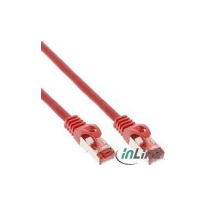 InLine Patchcord, Cat.6, S/FTP, 0.5m, czerwony (76450R)