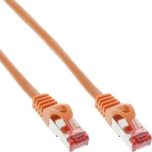 InLine Patchcord Cat.6, S/FTP, 250MHz, PVC, 5m pomarańczowy (76405O)