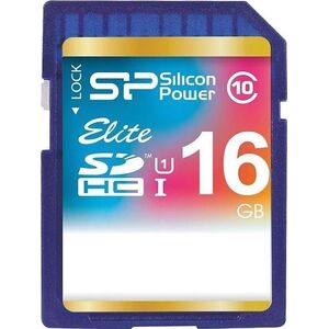 Karta Silicon Power Elite SDHC 16 GB Class 10 UHS-I/U1  (SP016GBSDHAU1V10)