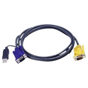 Aten Kable KVM, 6m, Czarny (2L-5206UP)