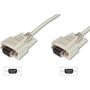 Digitus DB-9 - DB-9, 3m, Beżowy (AK-610106-030-E)