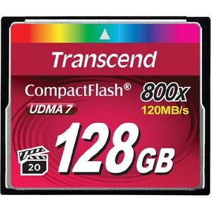 Karta Transcend 800x Compact Flash 128 GB  (TS128GCF800)