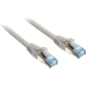 InLine Patch kabel sieciowy Cat.6A, S/FTP (PiMf), 500MHz, szary, 0,5m (76850)