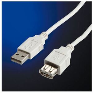 Kabel USB Value USB-A - 1.8 m Biały (11.99.8949-100)