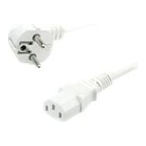 Kabel zasilający Value VALUE PowCable straight IEC Conn, 1.8m, Biały (19.99.1019-50)