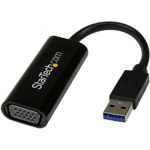Adapter USB StarTech USB - VGA Czarny  (USB32VGAES)