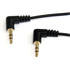 Kabel StarTech Jack 3.5mm - Jack 3.5mm 0.3m czarny (MU1MMS2RA)