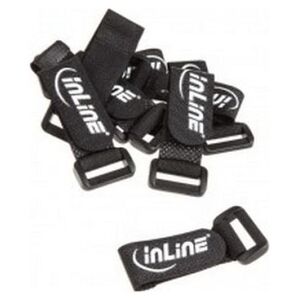 Organizer InLine Rzep Czarny 10 sztuk  (59945E)