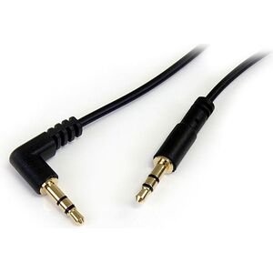 Kabel StarTech Jack 3.5mm - Jack 3.5mm 0.3m czarny (MU1MMSRA)