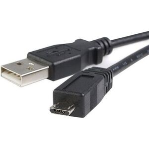Kabel USB StarTech USB-A - microUSB 0.5 m Czarny (UUSBHAUB50CM)