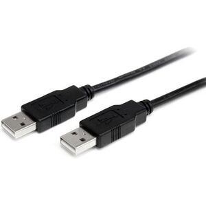 Kabel USB StarTech USB-A - USB-A 1 m Czarny (USB2AA1M)