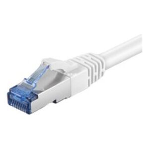 Goobay CAT 6a Patchcord S/FTP Biały 1M (93688)