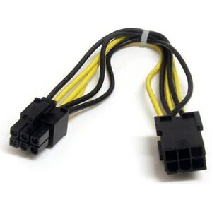 StarTech PCIe 6-pin - PCIe 6-pin, 0.2m, Żółty (PCIEPOWEXT)