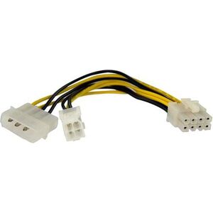 StarTech Molex - ATX/EPS 8-pin, 0.15m, Żółty (EPS48ADAP)