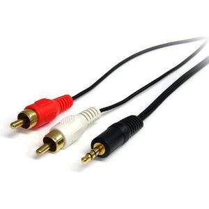 Kabel StarTech Jack 3.5mm - RCA (Cinch) x2 0.9m czarny (MU3MMRCA)