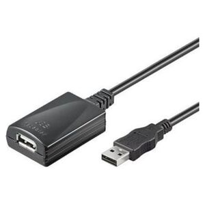 Kabel USB Goobay USB-A - USB-A 5 m Czarny (68876)