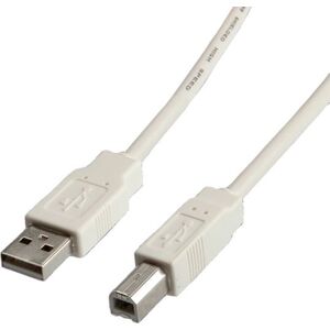 Kabel USB Value USB-A - 0.8 m Biały (11.99.8809)