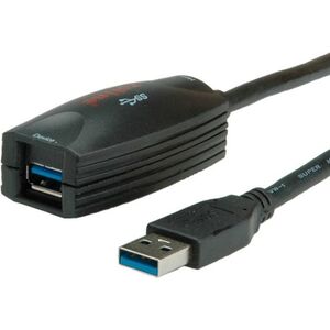 Kabel USB Roline USB-A - 5 m Czarny (12.04.1096)