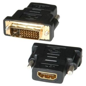 Adapter AV Roline HDMI - DVI-D czarny (12.03.3116)