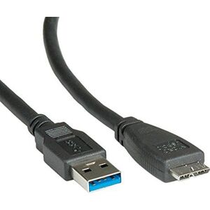 Kabel USB Roline USB-A - 0.8 m Czarny (11.02.8873)