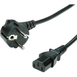 Kabel zasilający Roline Schuko-IEC C13, 3m, 10A, czarny (19.08.1030)