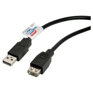Kabel USB Roline USB-A - 1.8 m Czarny (11.02.8948)