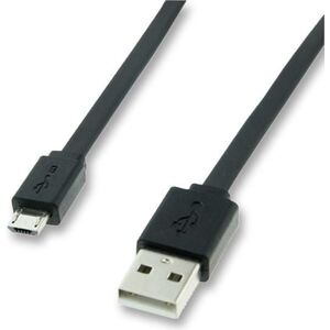 Kabel USB Roline USB-A - 1 m Czarny (11.02.8760)