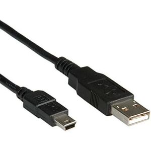 Kabel USB Roline USB-A - miniUSB 1.8 m Czarny (11.02.8719)