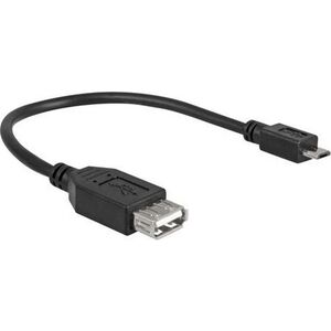 Kabel USB Goobay USB-A - microUSB Czarny (95194)
