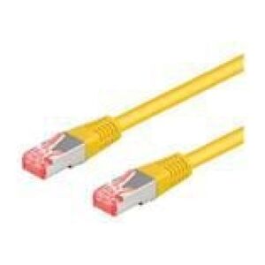 Goobay Patchkabel RJ45, S/FTP, Cat6a, Żółty, 3m (93781)