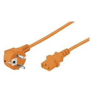 Kabel zasilający Goobay do monitorów, 2m, pomarańczowy (95288)