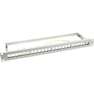 LogiLink Patch panel 19" 1U 24x slot keystone ekranowany Szary (NK4041)