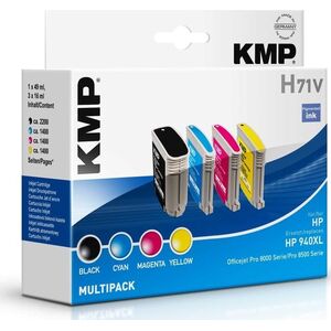 Tusz KMP KMP H71V Promo Pack BK/C/M/Y comp. w. HP No. 940 XL - 1715,4005