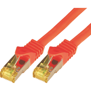 Mcab Patchcord, Cat7, S-FTP, PIMF, LSZH, 10m, czerwony (3746)