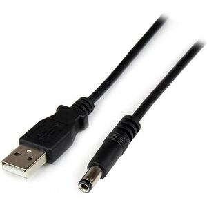 Kabel USB StarTech USB-A - DC 5.5 mm 1 m Czarny (USB2TYPEN1M)